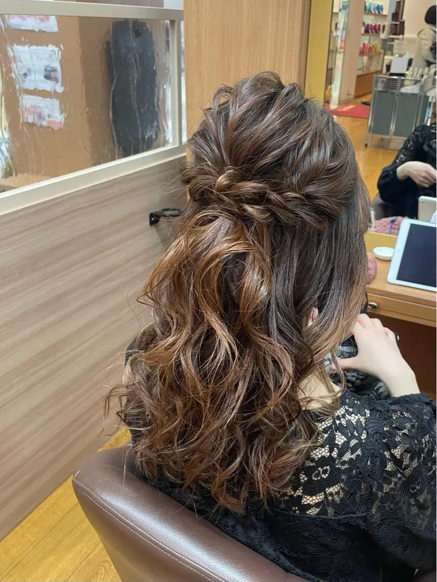 ヘアセットの写真