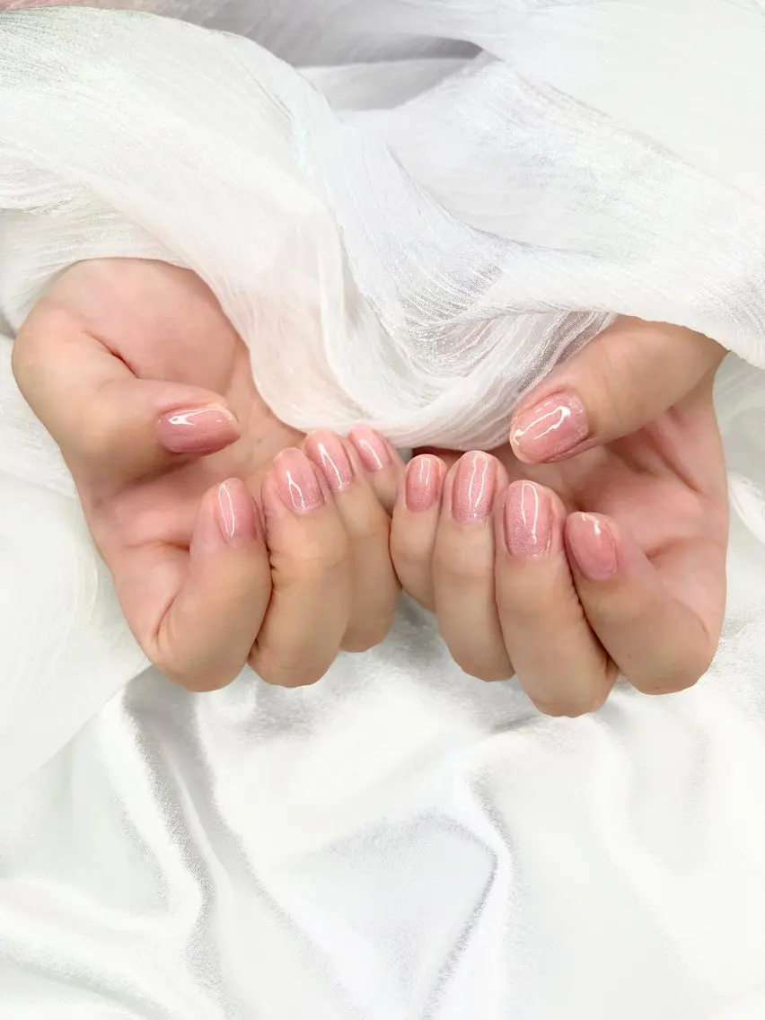 ネイル マグネットネイル マグネットワンカラー ワンカラーネイル ハンドネイル saki/日野市豊田 /うるちゅるネイルのネイルデザイン