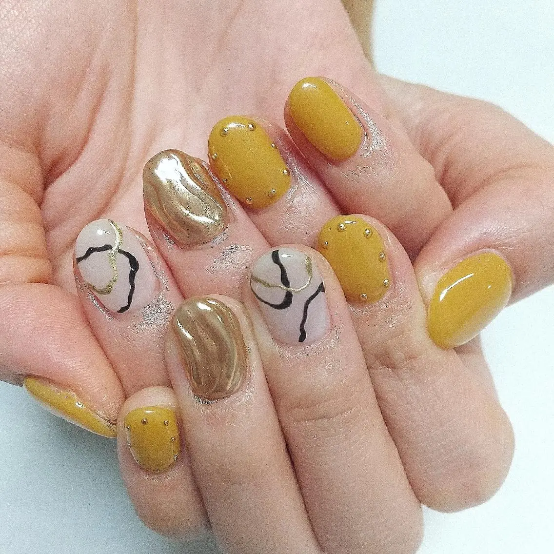 ネイル アートネイル ハンドネイル kahosan 𓆉のネイルデザイン