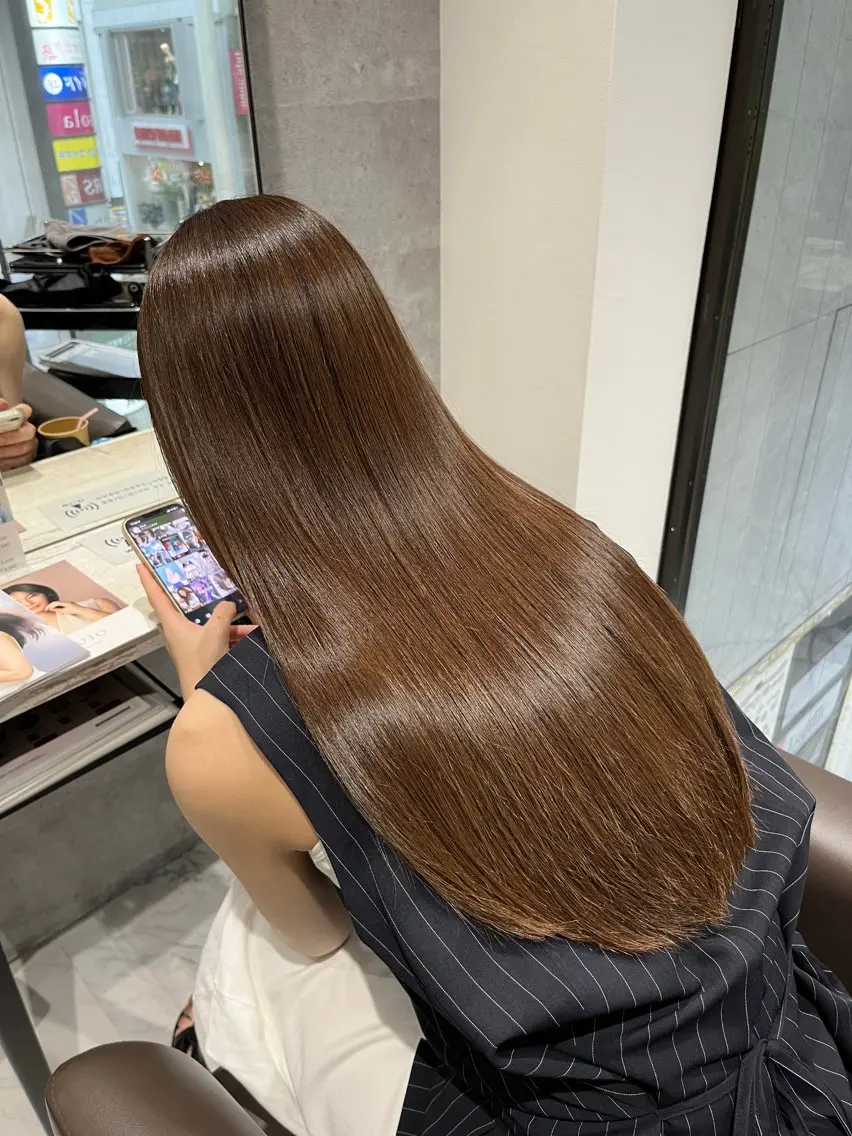 ロング カラー カット ヘアカラー Grow by NYNY 坂本 理輝のヘアスタイル
