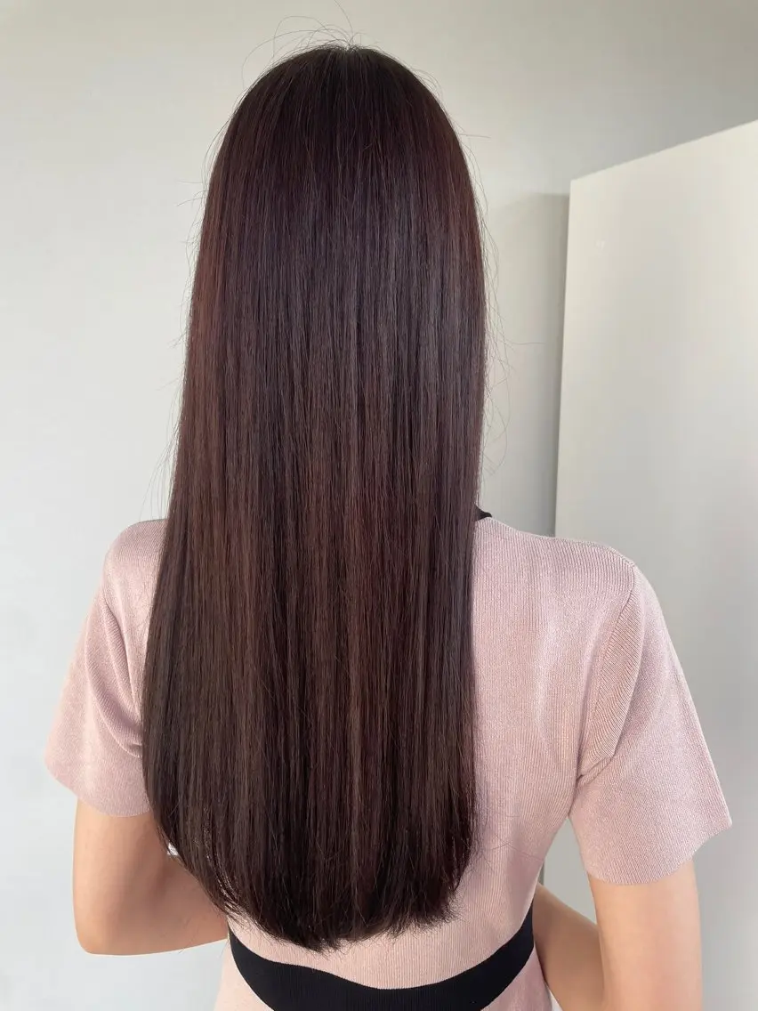 ロング カット ヘアカラー トリートメント 清友 柚希のヘアスタイル
