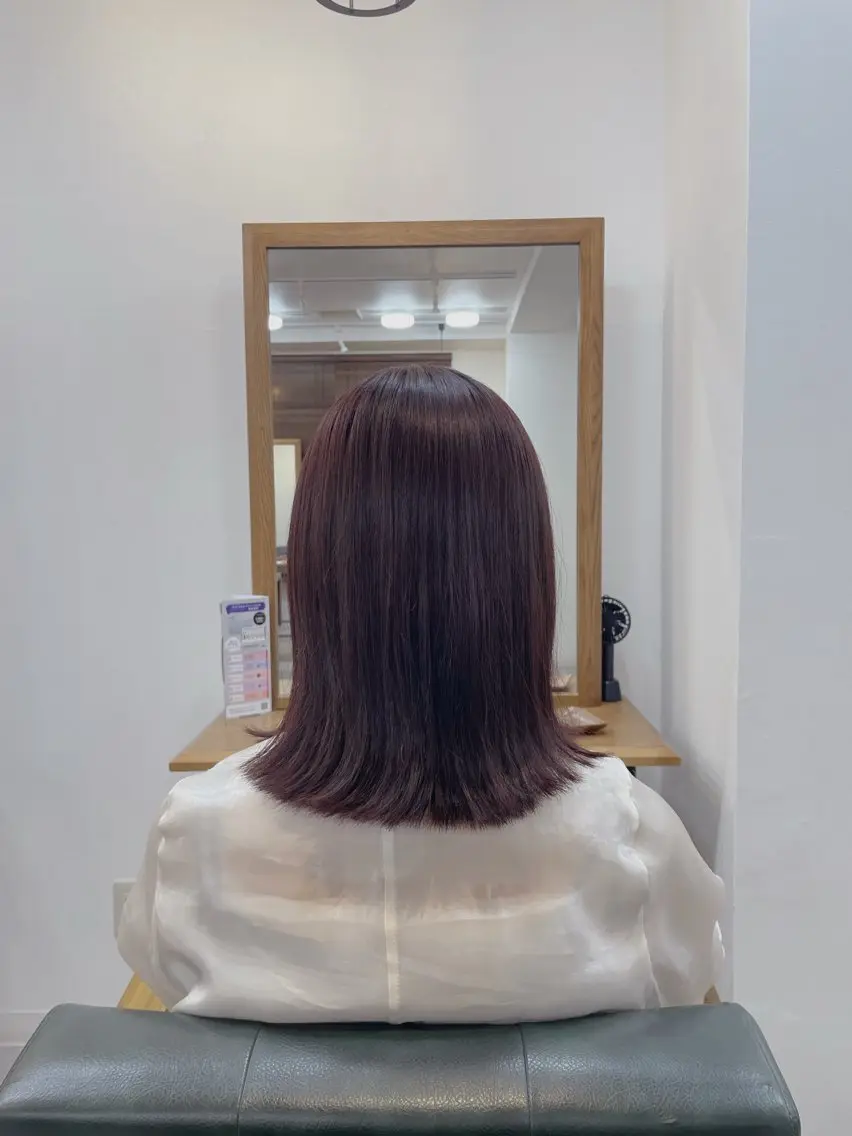 ミディアム lore 中村かれんのヘアスタイル
