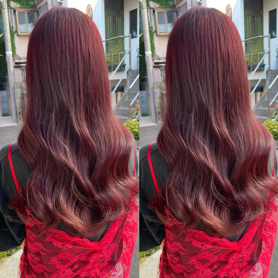 ロング カラー カット ヘアカラー トリートメント ブリーチなしカラー kana🐱のヘアスタイル