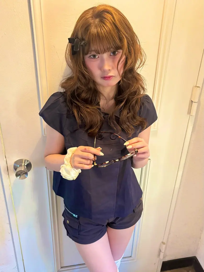 セミロング カラー ベージュカラー ブリーチ 透明感カラー ダブルカラー ブリーチなしカラー ヘアカラー rinka/ボブ ベージュ 暖色のヘアスタイル