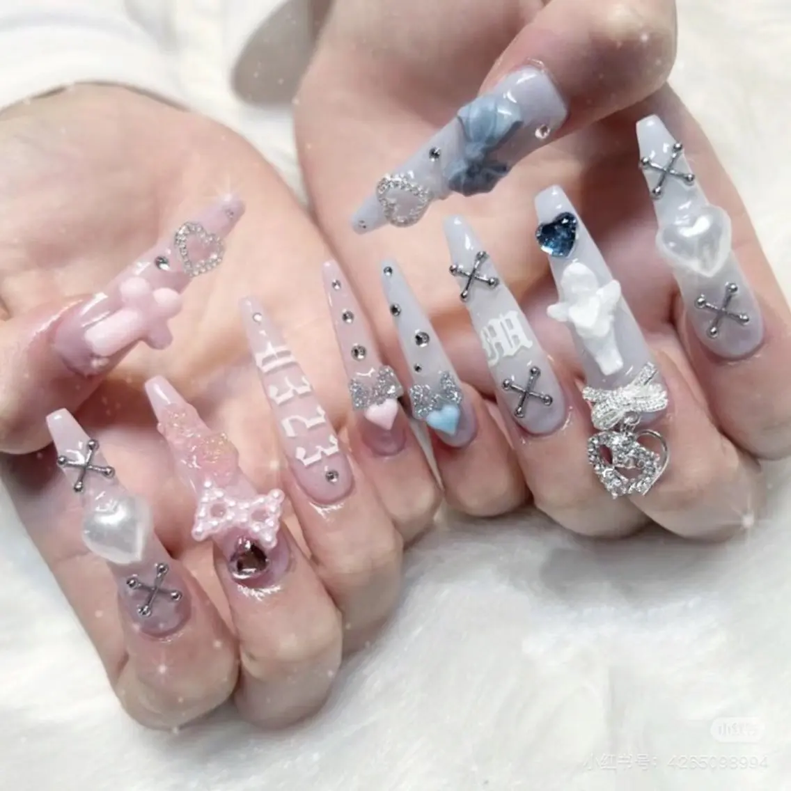 ネイル アートネイル チークネイル フレンチネイル ジェルネイル グリーン YK Beauty Salonのマツエク・マツパデザイン