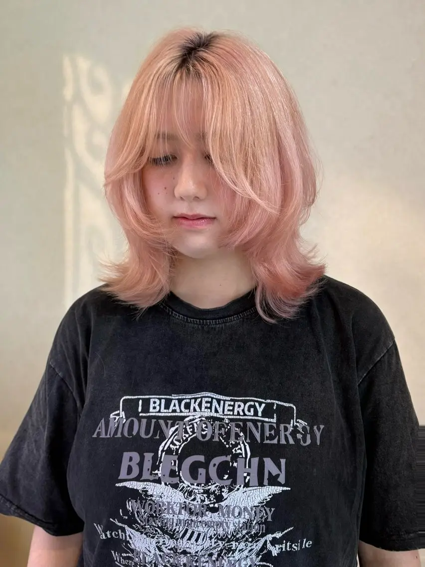 ミディアム 艶感暖色カラー🥀/ レイヤー / れいかのヘアスタイル