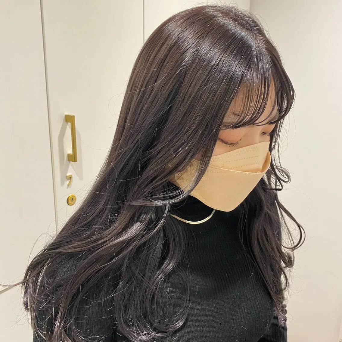 カラー ラベンダーカラー 増井 彩乃のヘアスタイル