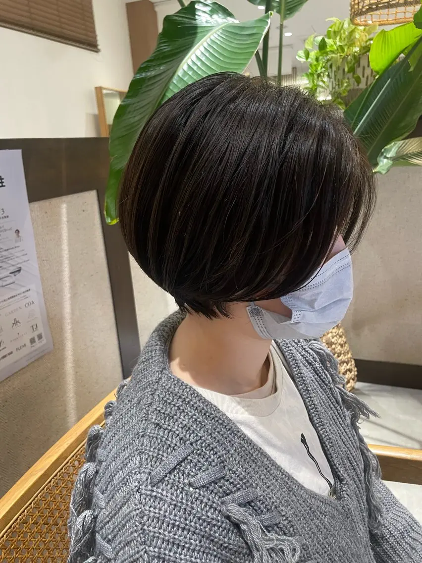 ショート ショートヘア 富田 紗世のヘアスタイル