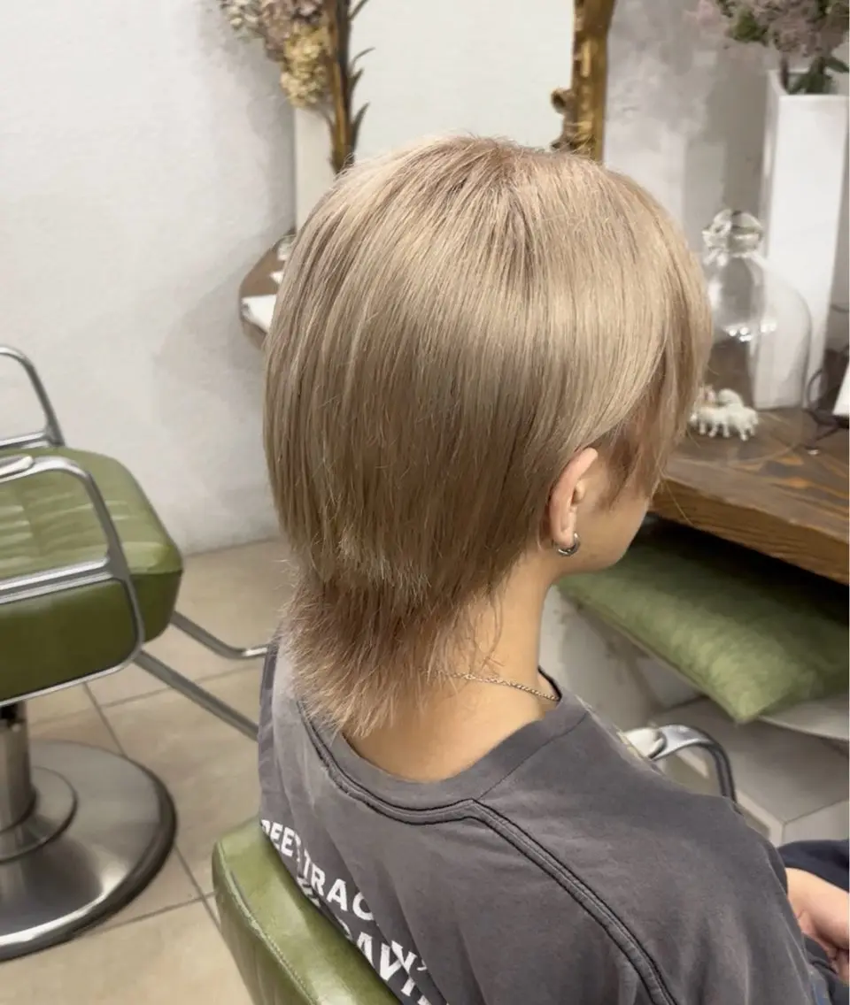 ショート ヘアカラー トリートメント 透明感カラー/表参道 /みやもと りょうまのヘアスタイル