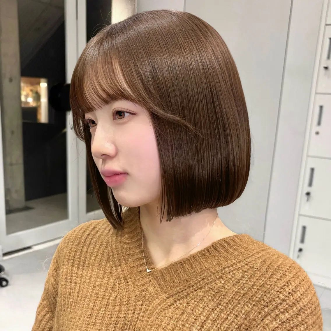 ショート ボブ 小顔カット 横岡 亜香里のヘアスタイル