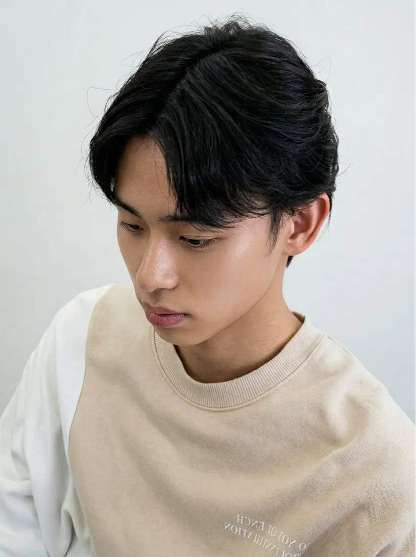 パーマ メンズ 成瀬スパイラル パーマ清水大隼のヘアスタイル