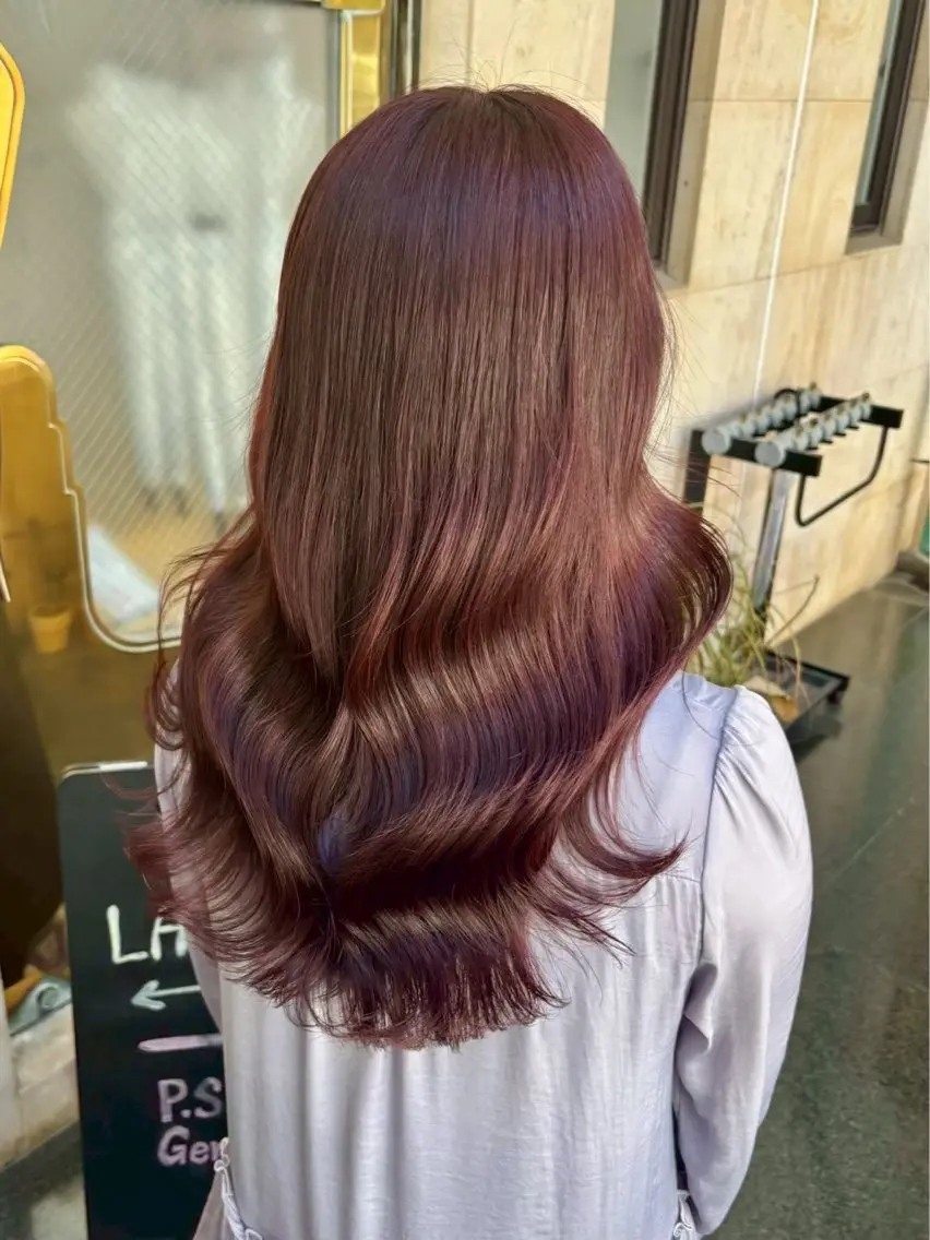 セミロング カラー カット ヘアカラー トリートメント 艶カラー🦖 🤍SARAのヘアスタイル