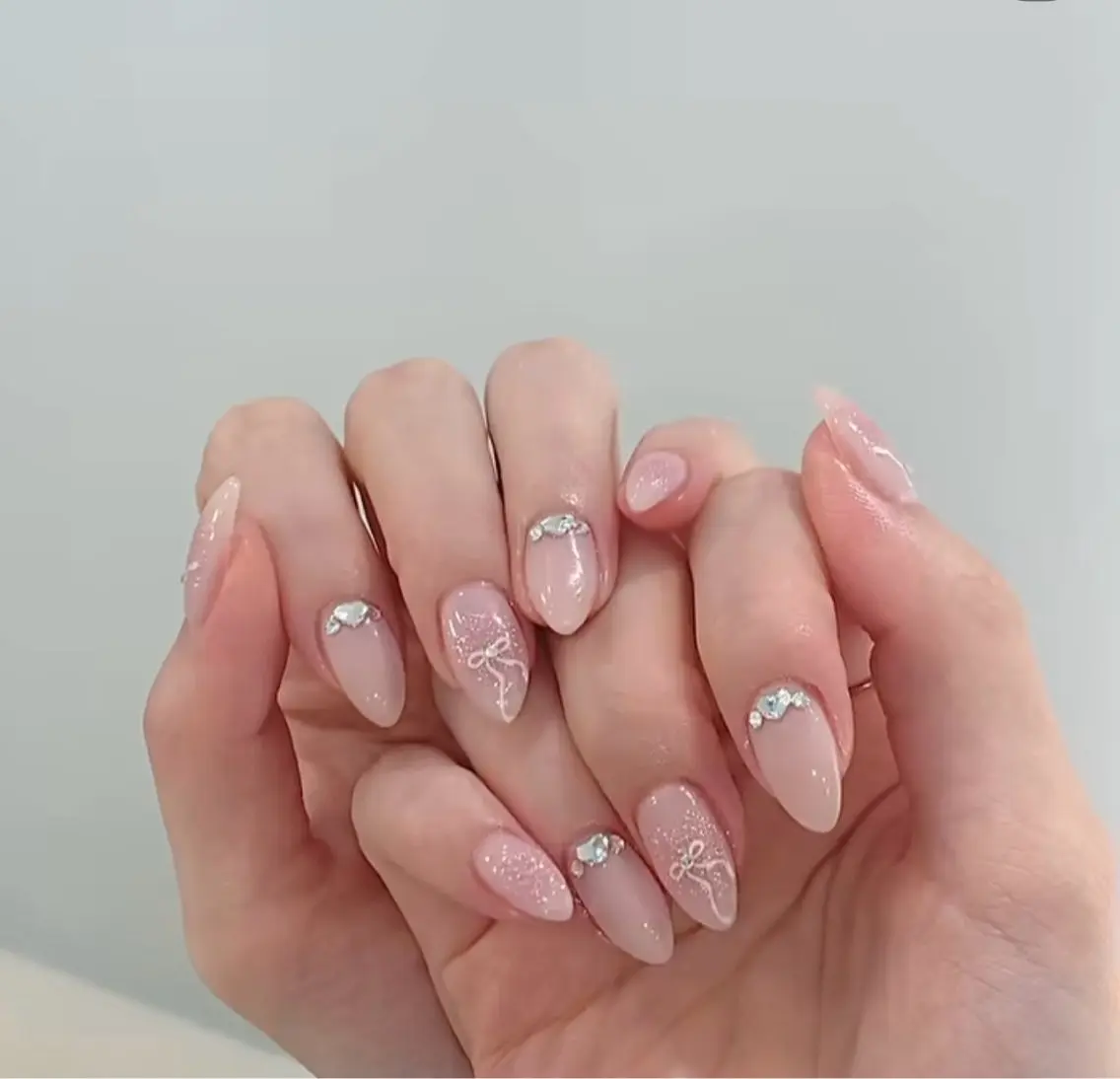 ネイル 韓国ネイル 持ち込み ニュアンスネイル ネイルチップ ハンドネイル TABI ANA.CHUOのネイルデザイン