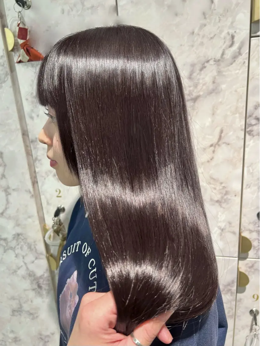 セミロング トリートメント レイヤー/髪質改善 八木　洸登のヘアスタイル