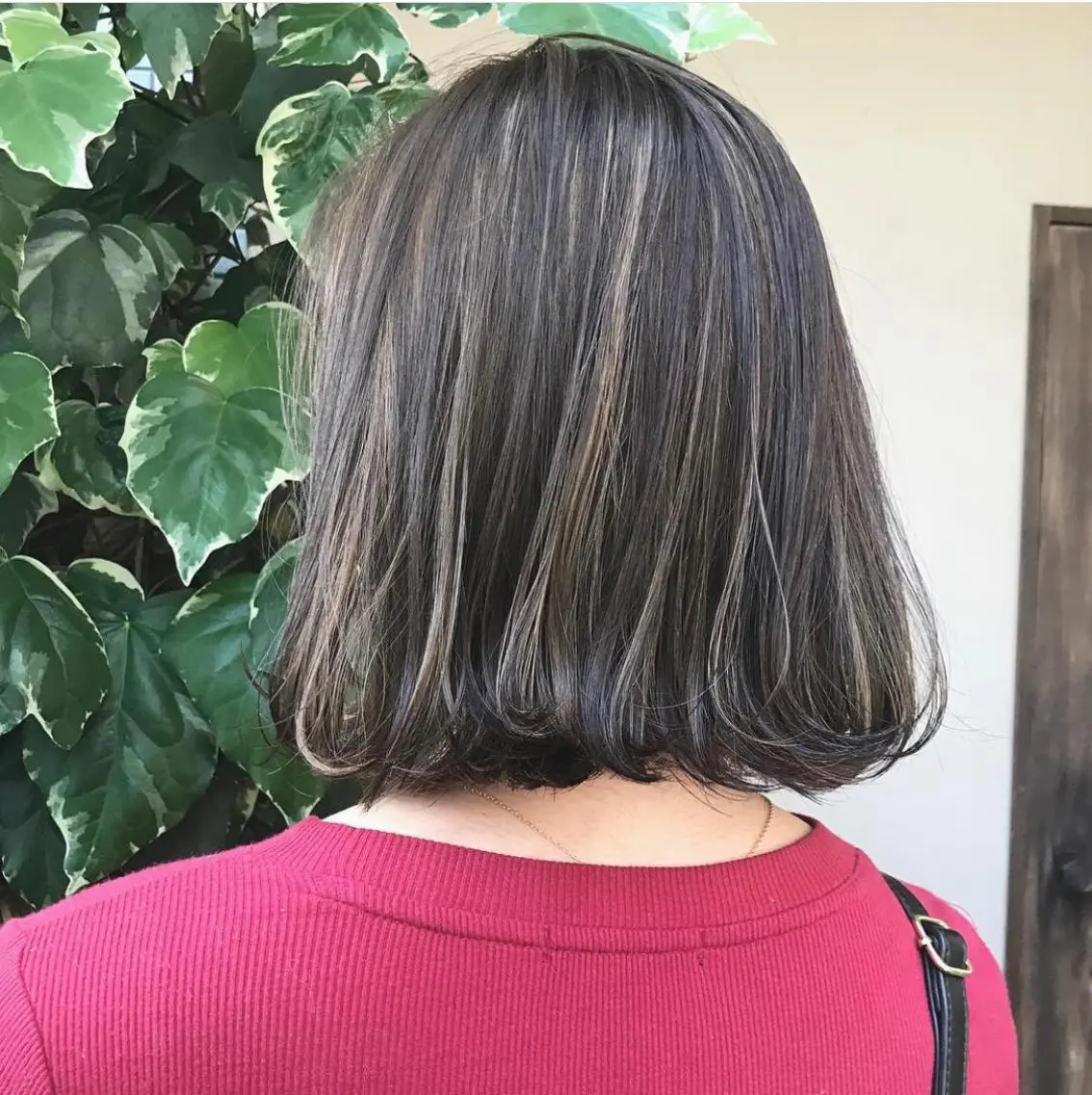 ミディアム 外国人風カラー ハイライト son hair HIROEのヘアスタイル