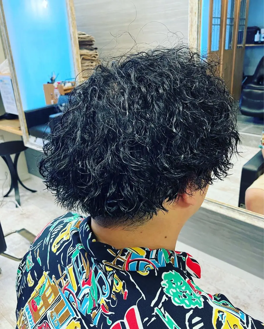 パーマ メンズ カット パーマ メンズ特化/パーマ/ フェードWATARUのヘアスタイル
