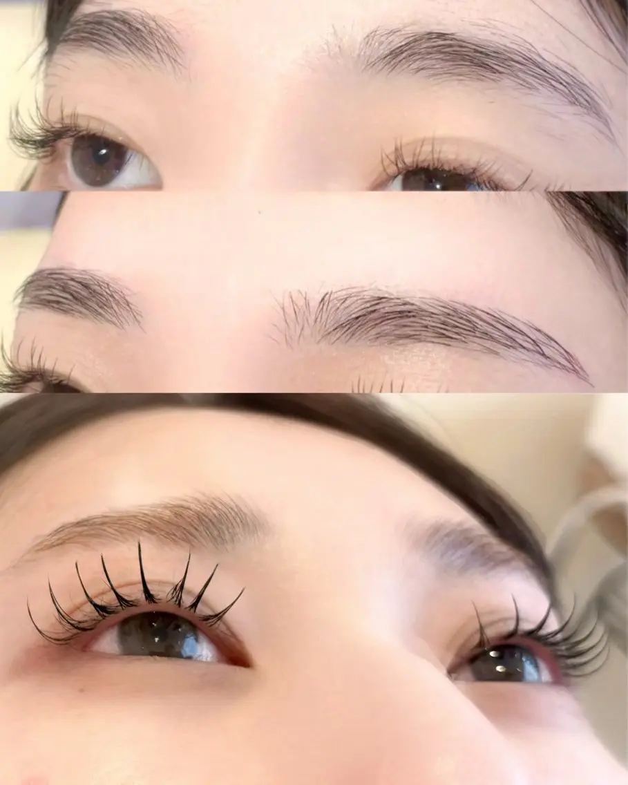マツエク120本🎀＋眉ワックス【間引き・眉カット】セットメニュー✨⚠️お支払いは現金のみ⚠️捕捉事項をお読みください。の写真