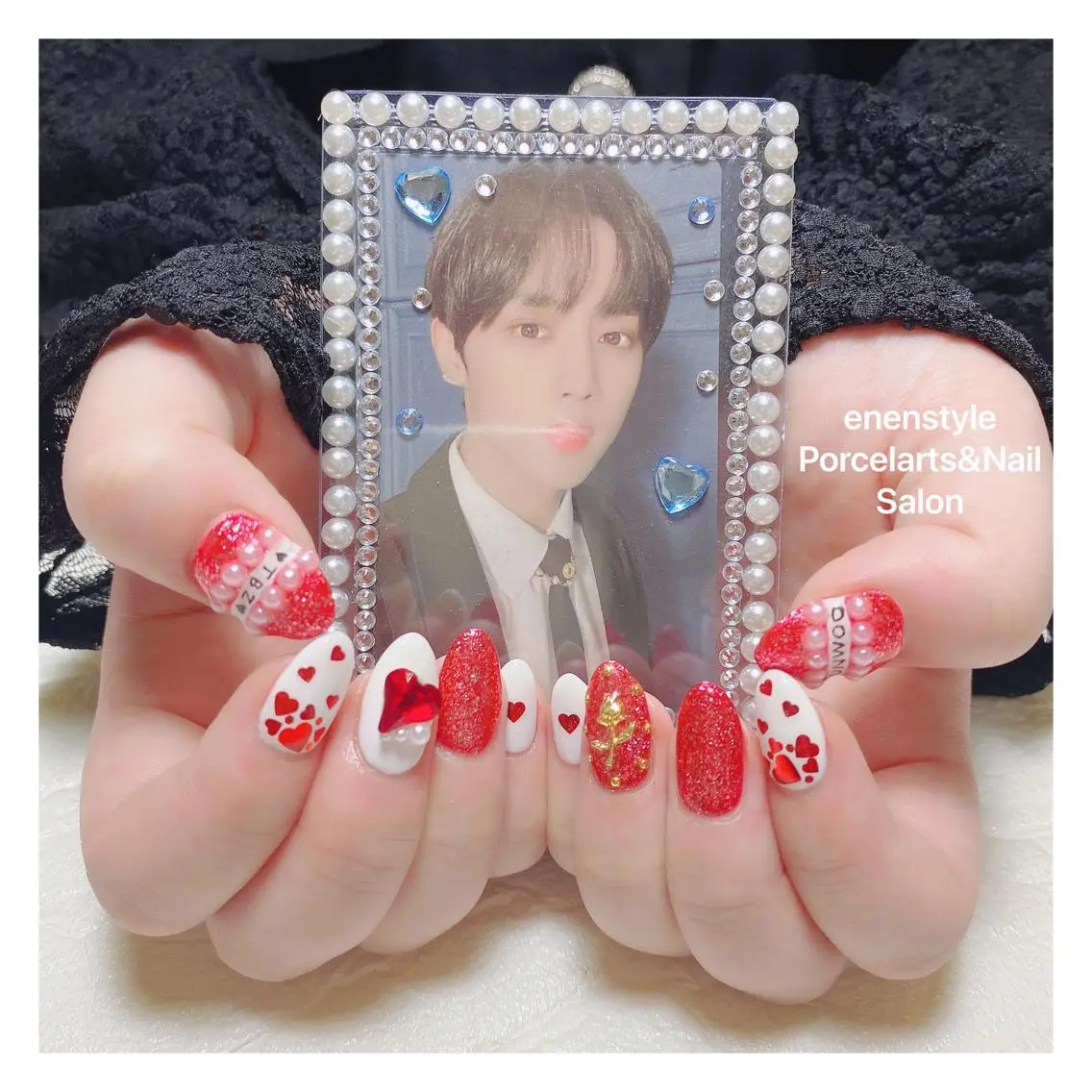 ミディアム ネイル 🐾enen style 🐾のネイルデザイン