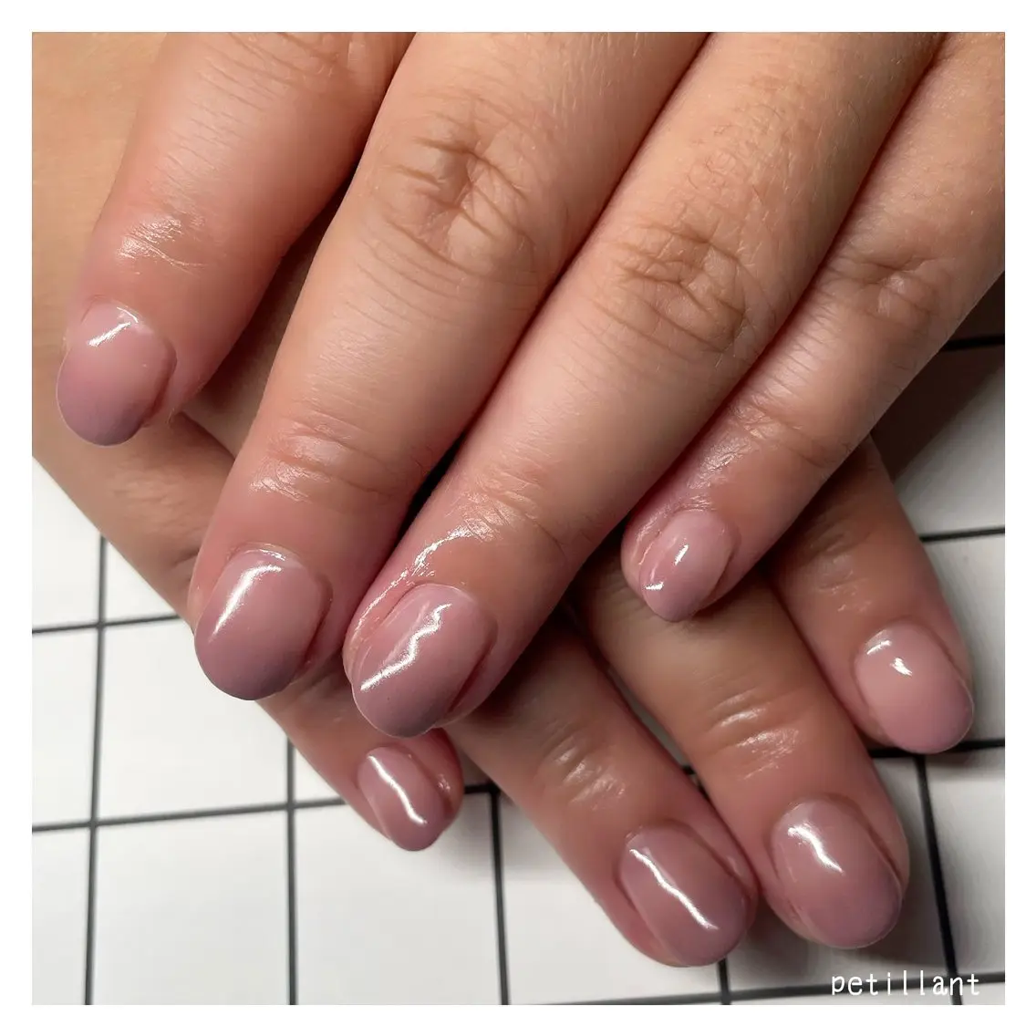 ネイル グラデーション ピンク nail salon petillantのネイルデザイン
