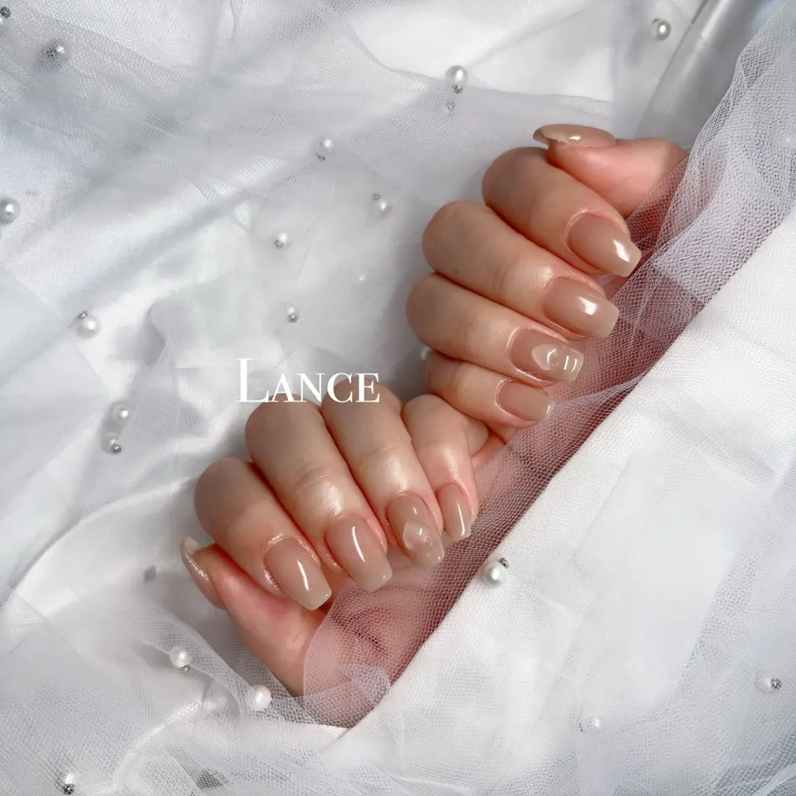 ネイル キラキラネイル 韓国ネイル マグネットネイル 春ネイル ワンホンネイル ハンドネイル Lance nailのネイルデザイン