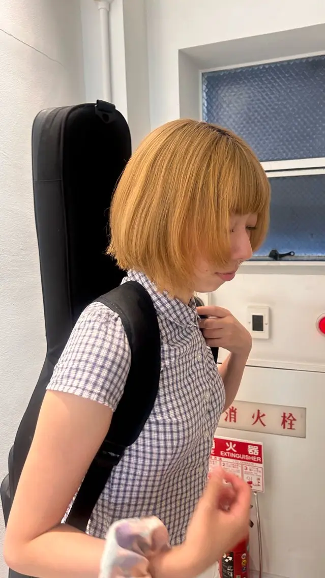 ショート ボブレイヤー ボブ レイヤーカット 🌼*･京都美容師 enu烏丸/ハナのヘアスタイル