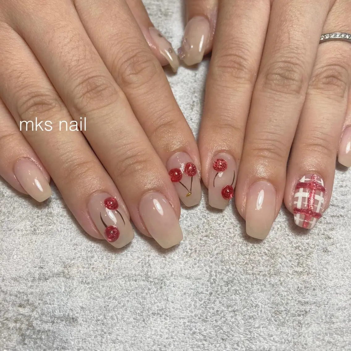 ネイル ハンドネイル mks＊nail //  枚方長尾のネイルデザイン
