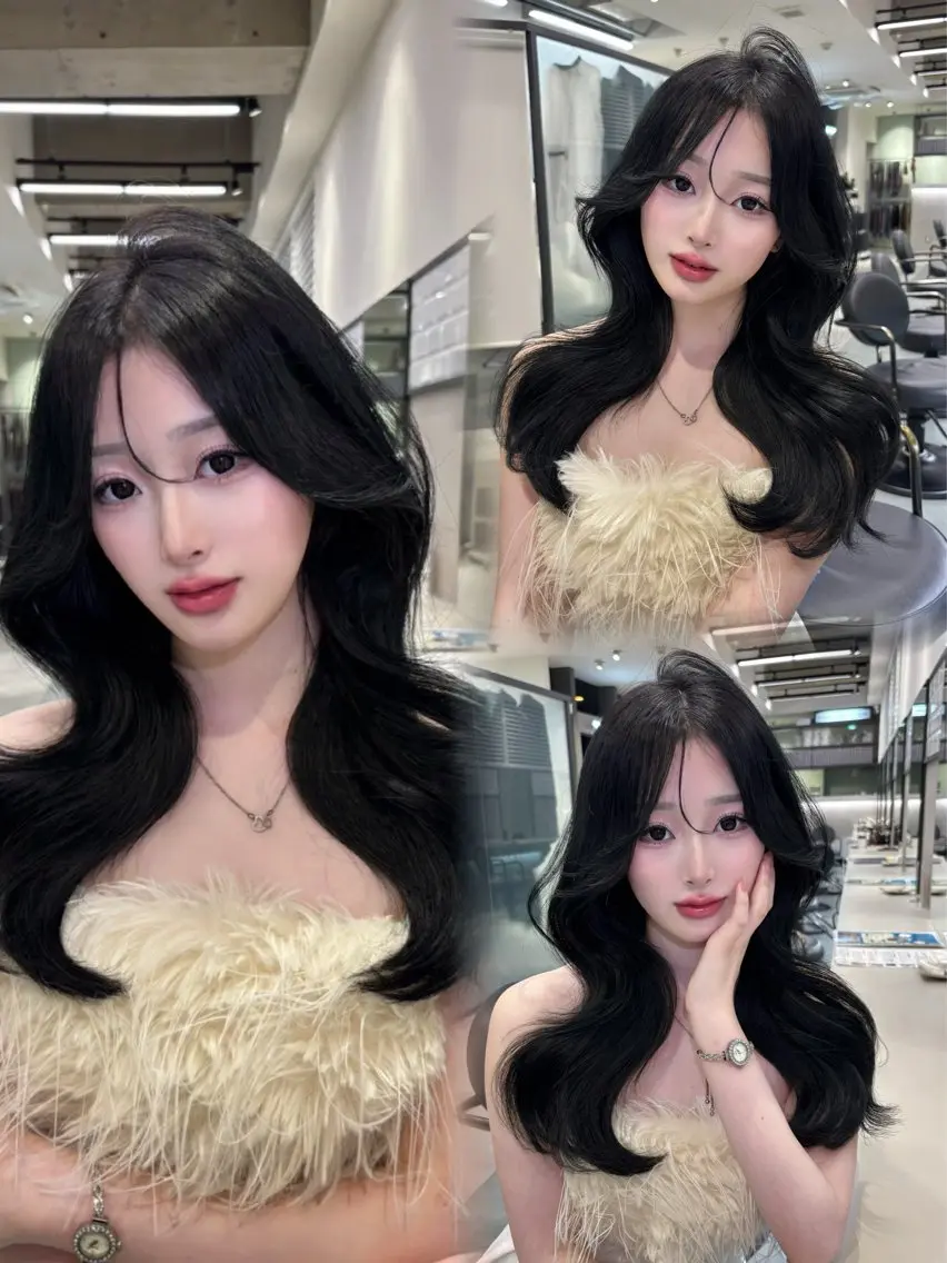 セミロング 顔周りカット 髪質改善 ヨシンモリ 韓国風ヘア 小顔カット 天神美容室 🎀hinaのヘアスタイル