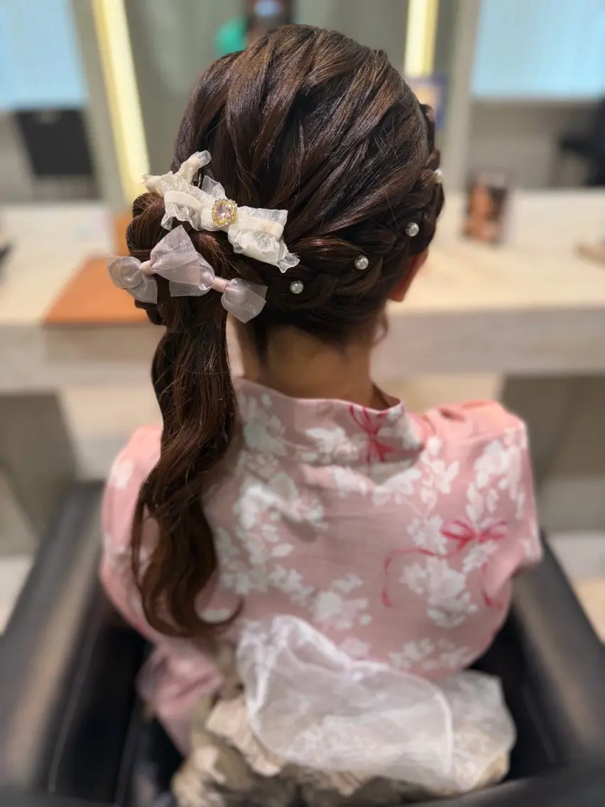 ヘアアレンジ ヘアセット ダブルカラー/ アレンジ/Koumeのヘアスタイル