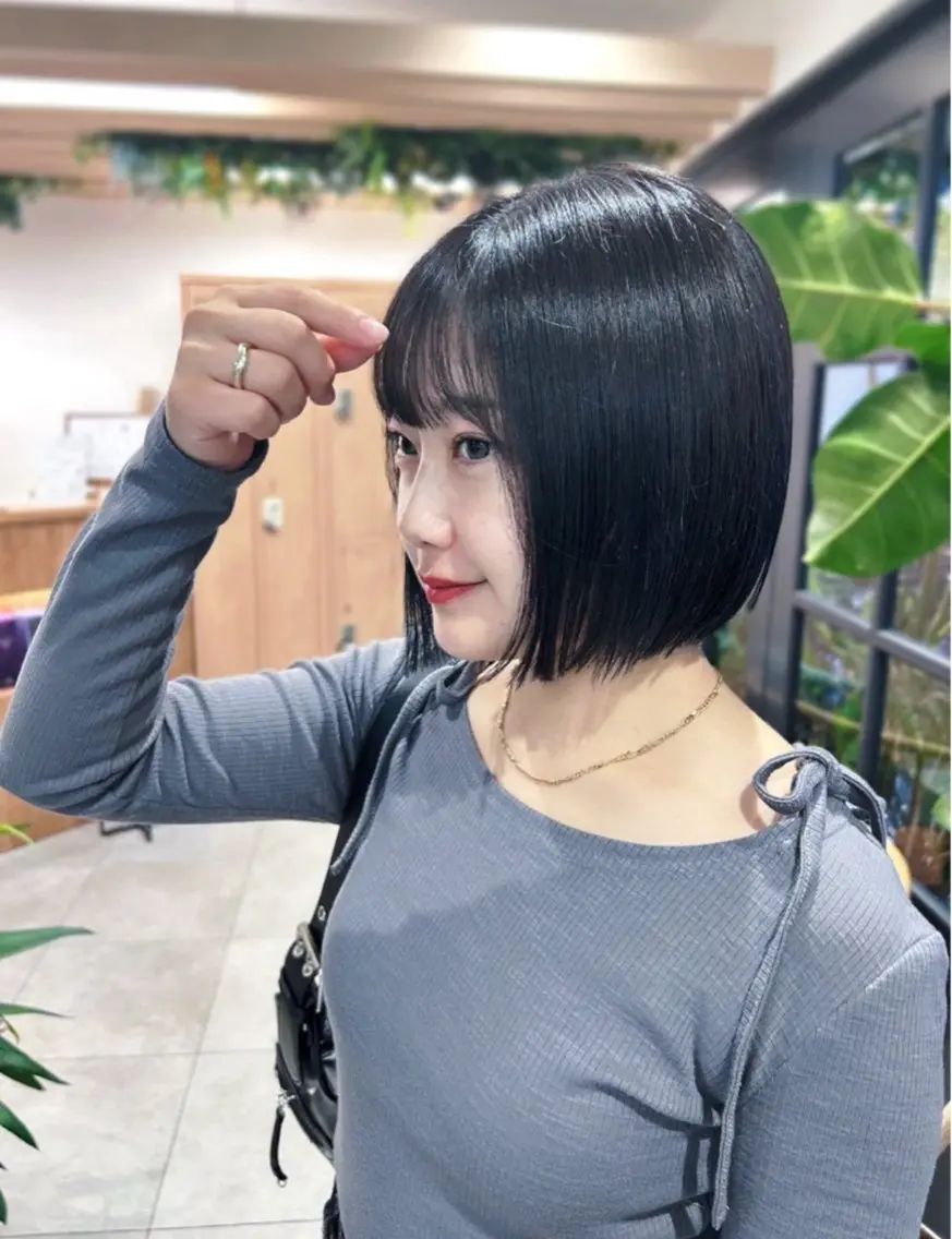 2ステップ艶髪ハニートリートメント✖️前髪カットの写真