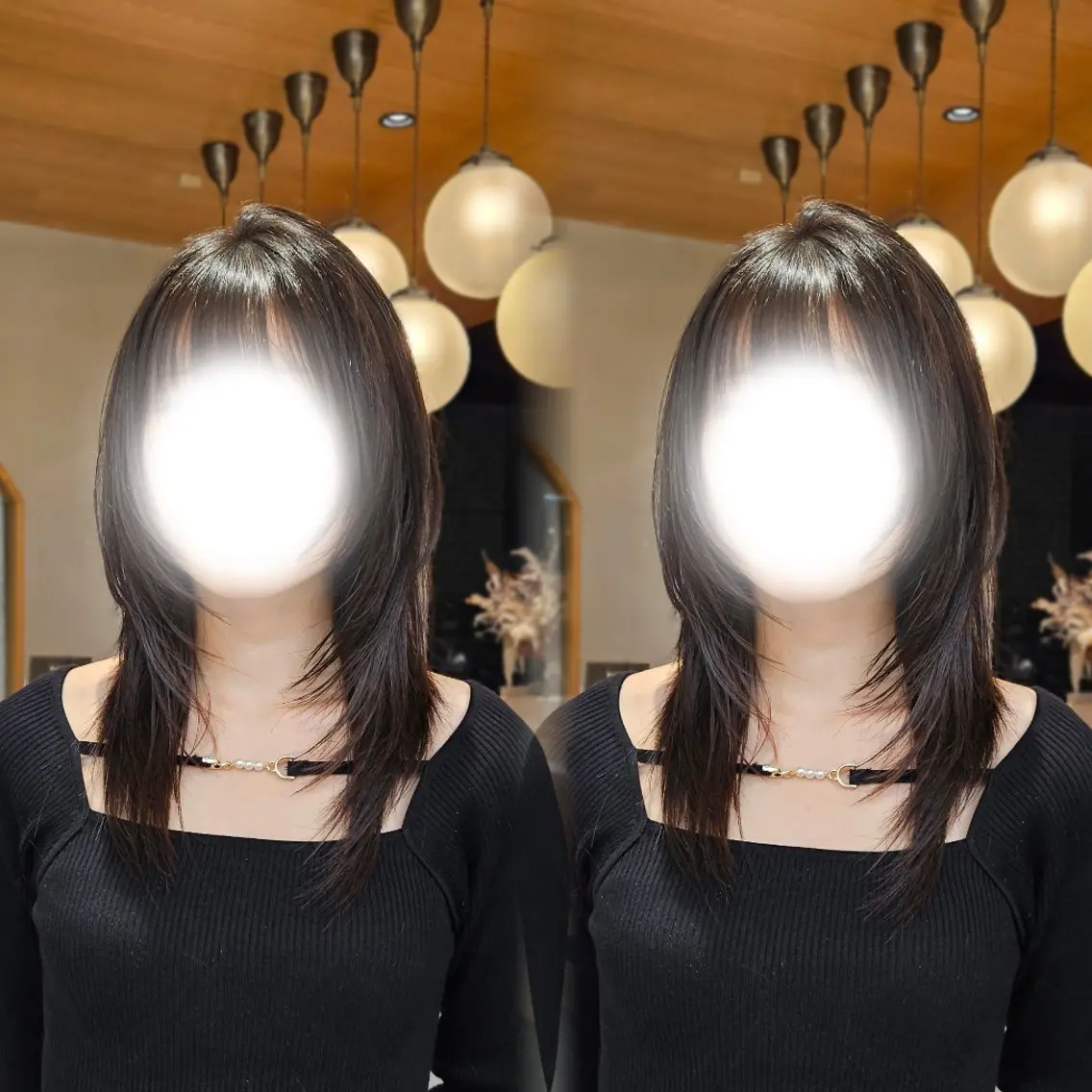 ロング レイヤーカット 💜ウルフカット/ 縮毛矯正/Reinaのヘアスタイル