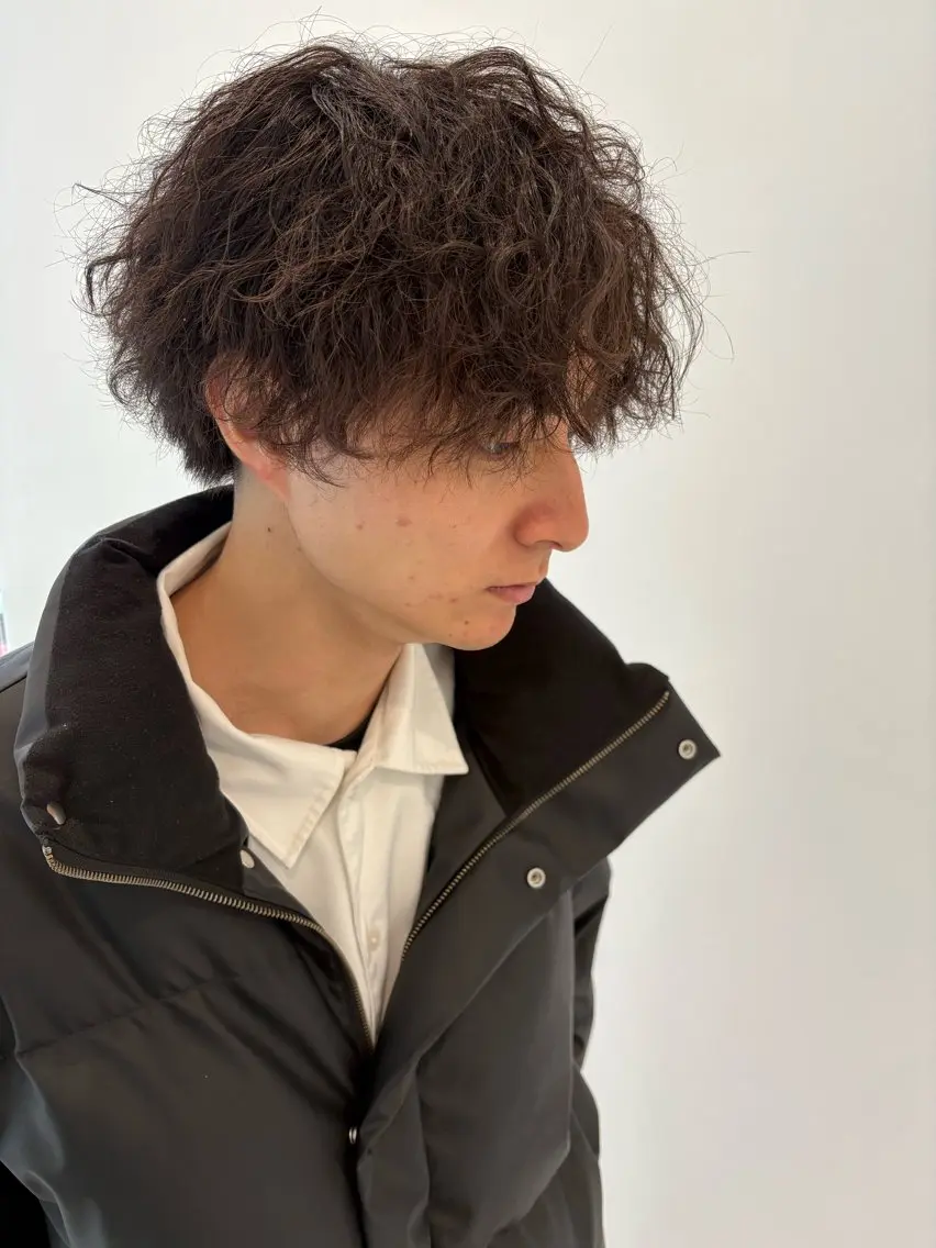 パーマ メンズ moi Blanc/ Aoyagiのヘアスタイル