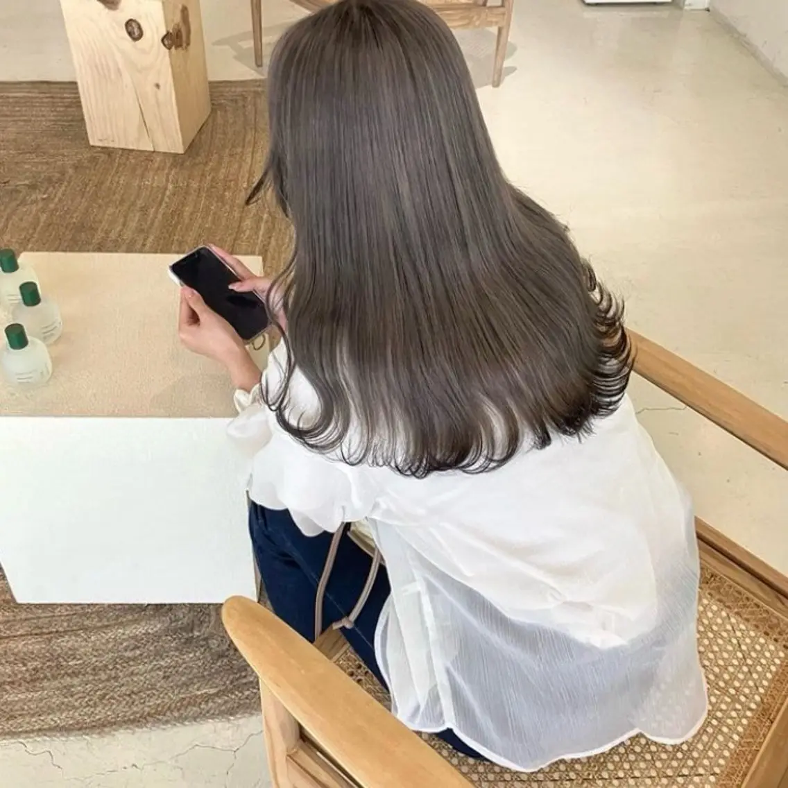 【🌺上品なハイトーン向け🌺】カット＋ブリーチなしダブルカラー＋3step補修トリートメントの写真