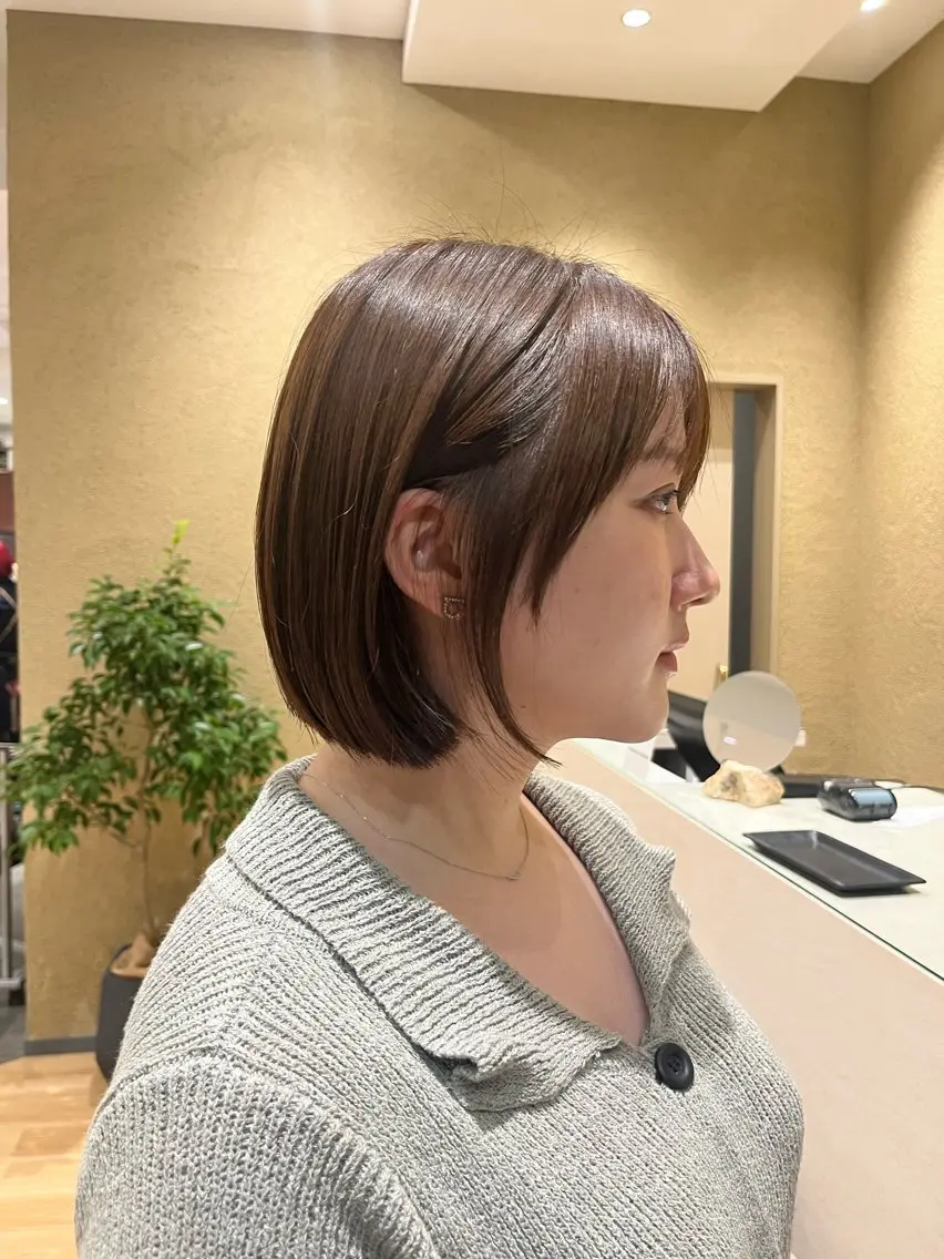 カラー 西舘 柚のヘアスタイル