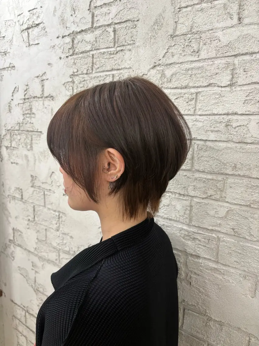 ショート カラー 韓国レイヤー/ブリ ーチ🩶Momo🩶のヘアスタイル