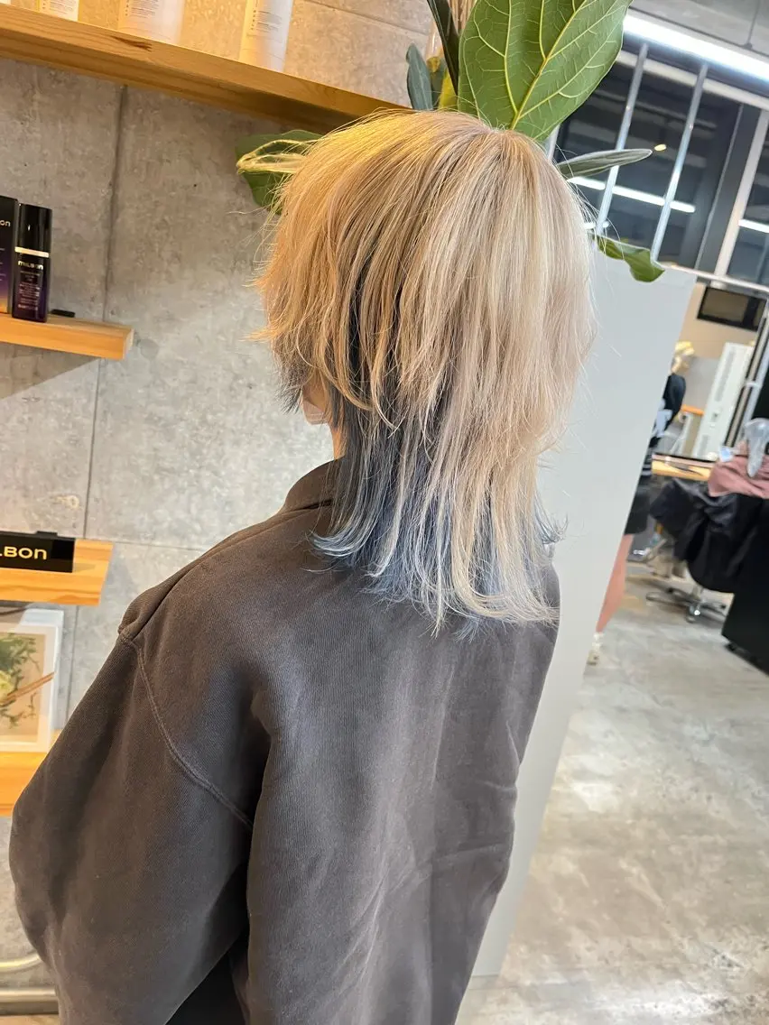 ミディアム カラー ヘアカラー ハイトーンカラ ー/小川のヘアスタイル