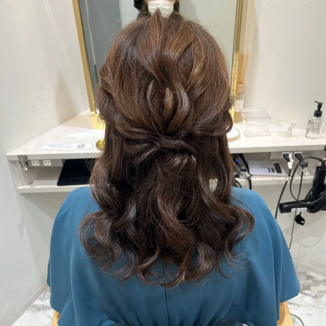 ヘアアレンジ ハーフアップ ヘアセット nailsalon/ nagominowaのヘアスタイル