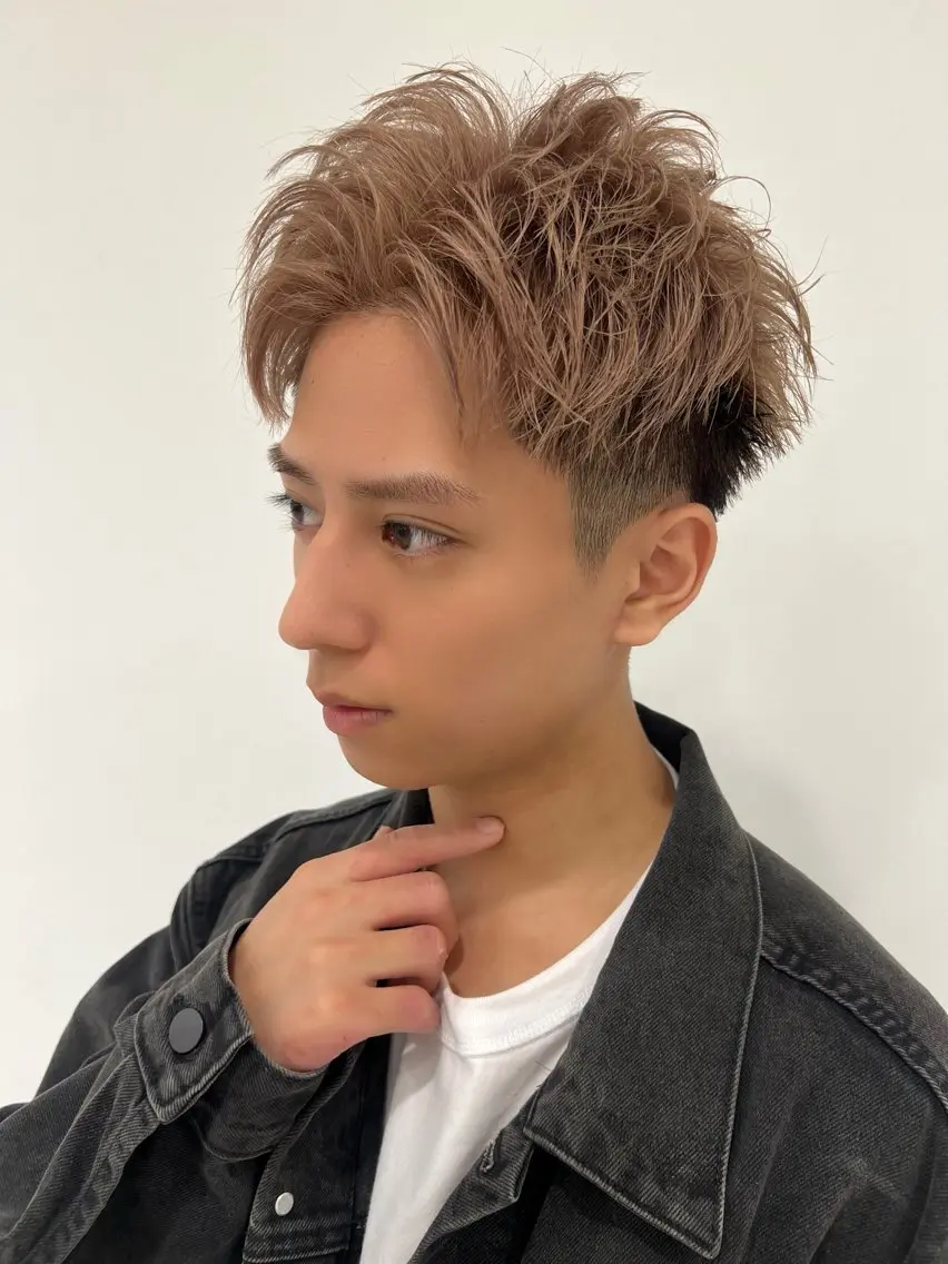 メンズ カット ヘアカラー ciate HIROMUのヘアスタイル