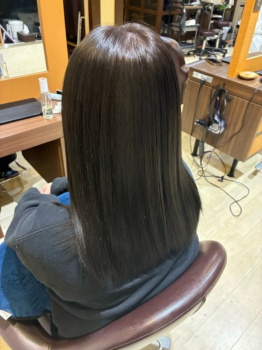 ミディアム ヘアカラー トリートメント Orque kazuneのヘアスタイル