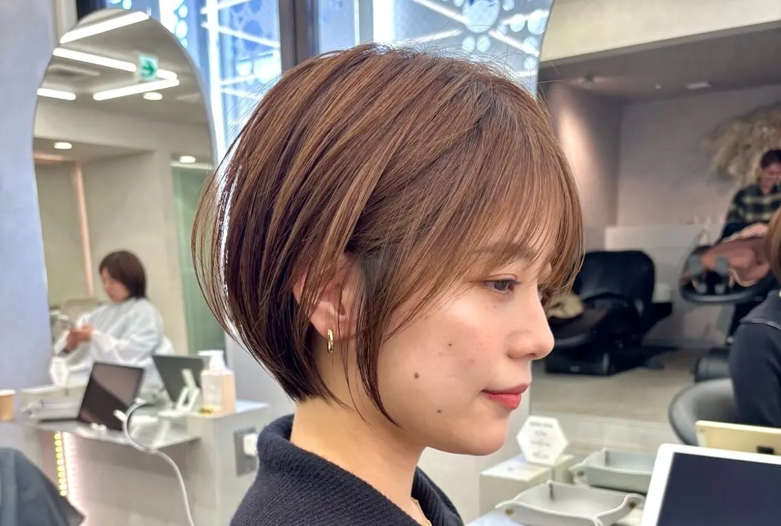 ショート 《髪質改善✖️レイヤ ー🩶》ナオヤのヘアスタイル