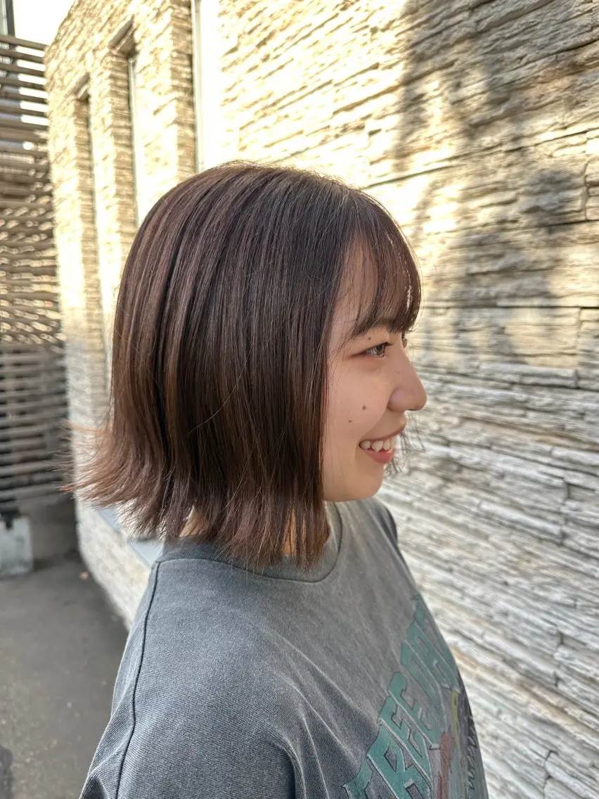 ミディアム カット ヘアカラー 似合わせが得意 村松慧汰のヘアスタイル