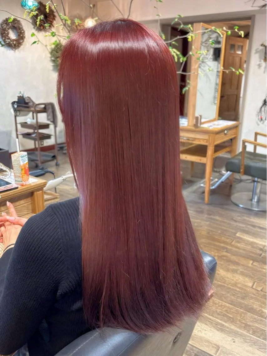 カラー アカリ😸🫶 カラーリスト🧡のヘアスタイル