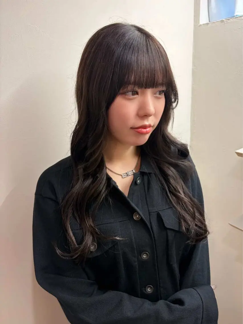 ロング 透明感カラー/顔周り レイヤー🌻まほろのヘアスタイル