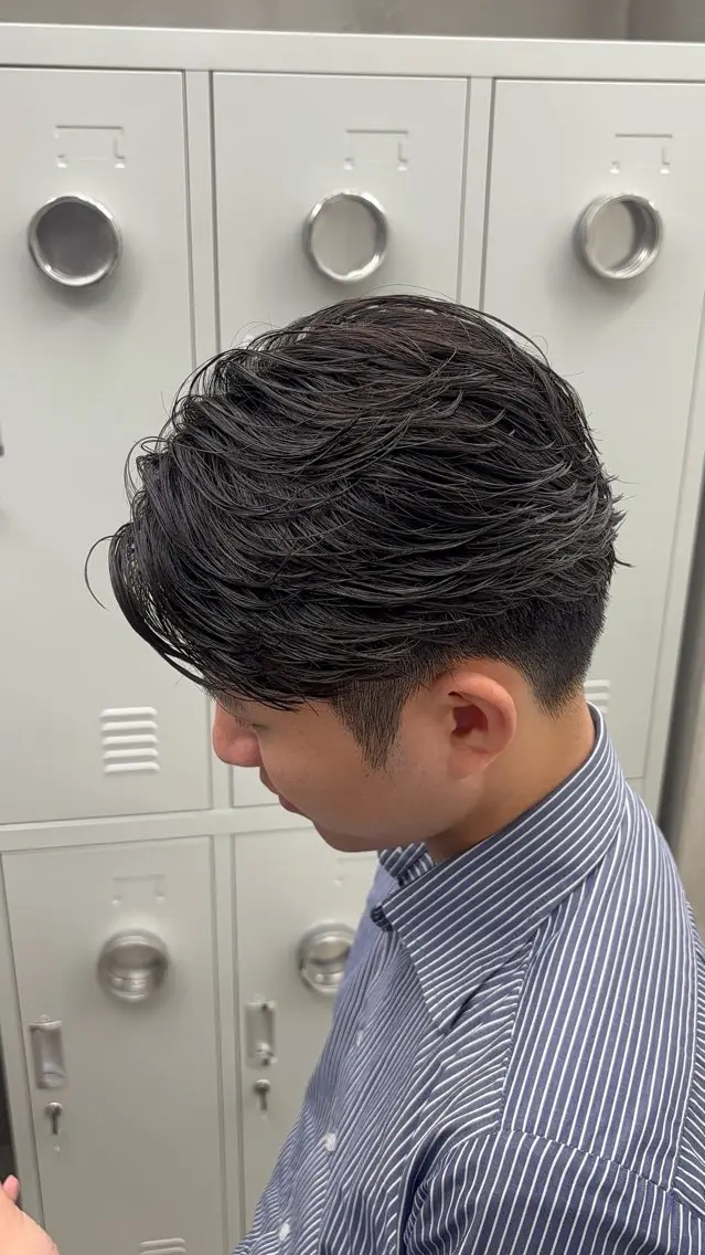 ショート パーマ メンズ カット パーマ 名古屋メンズパーマ /松井生のヘアスタイル