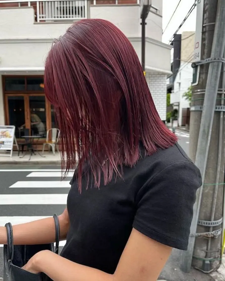 ミディアム ヘアカラー レイヤー/透明感 カラー🍀そら🪽のヘアスタイル