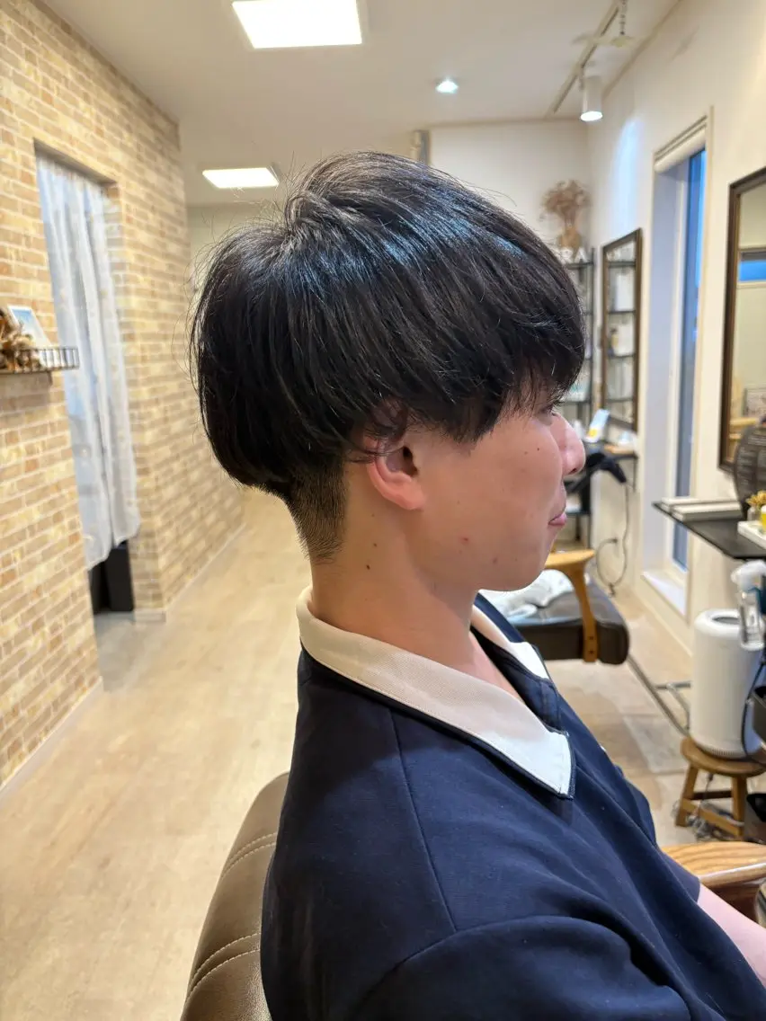ショート パーマ メンズ マッシュ 澤木優輝 【cuaura】のヘアスタイル