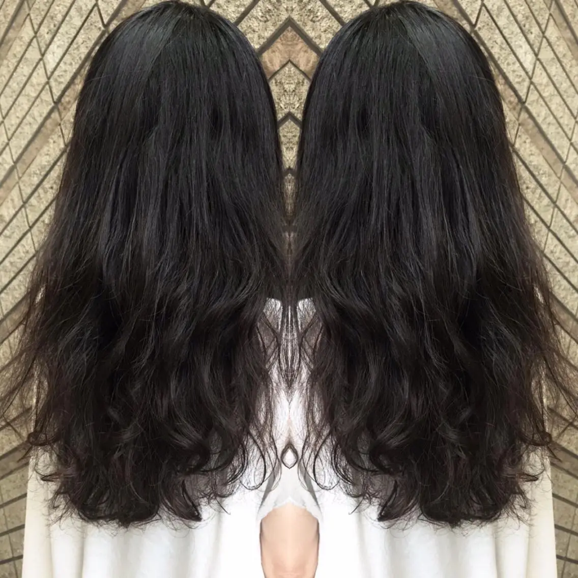 ロング パーマ デジタルパーマ カット パーマ 奈良崎 和弘のヘアスタイル