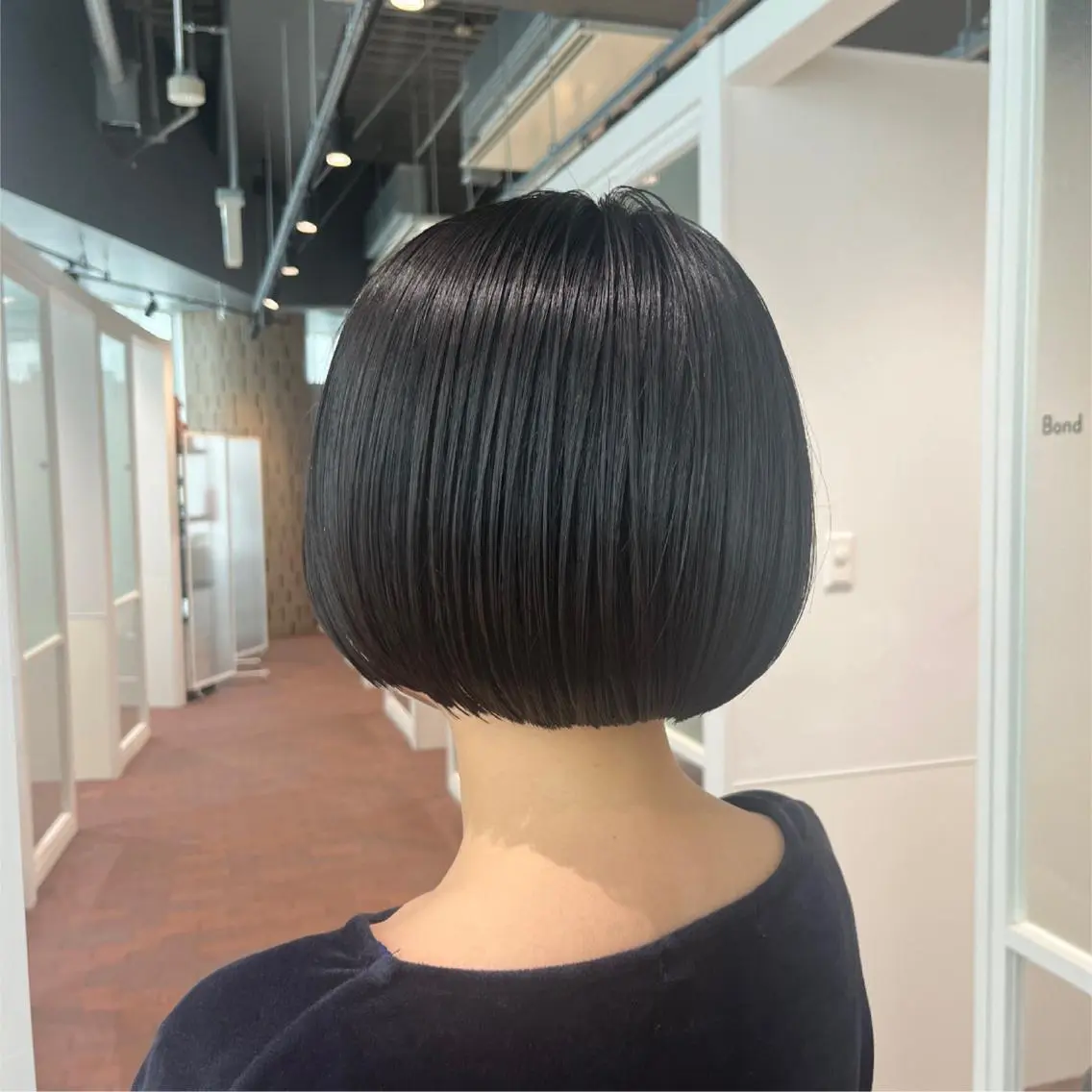 ミディアム ボブ マンツーマン 縮毛矯正/マユコのヘアスタイル