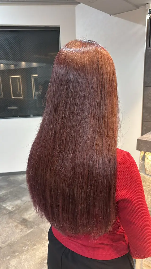 カラー カット ヘアカラー トリートメント レイヤー✂︎ぷつボブ 艶カラー🤍noaのヘアスタイル