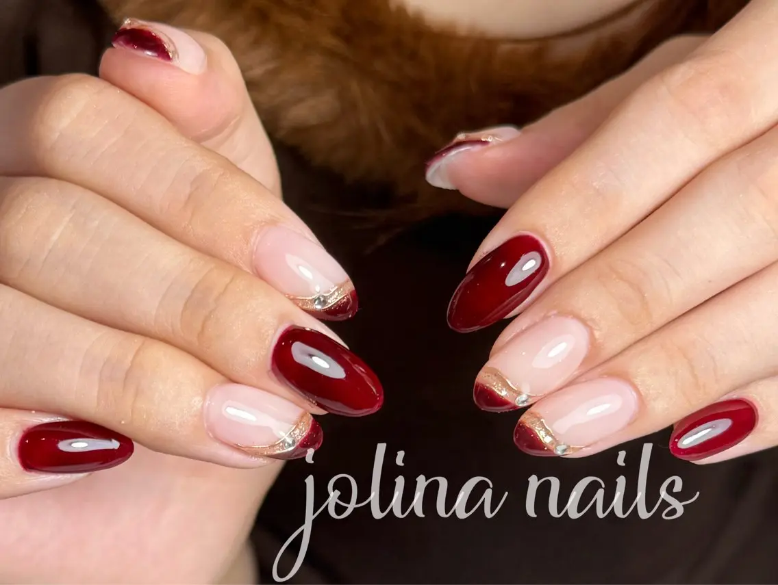 ネイル 赤色 jolina nails鶴見店のネイルデザイン
