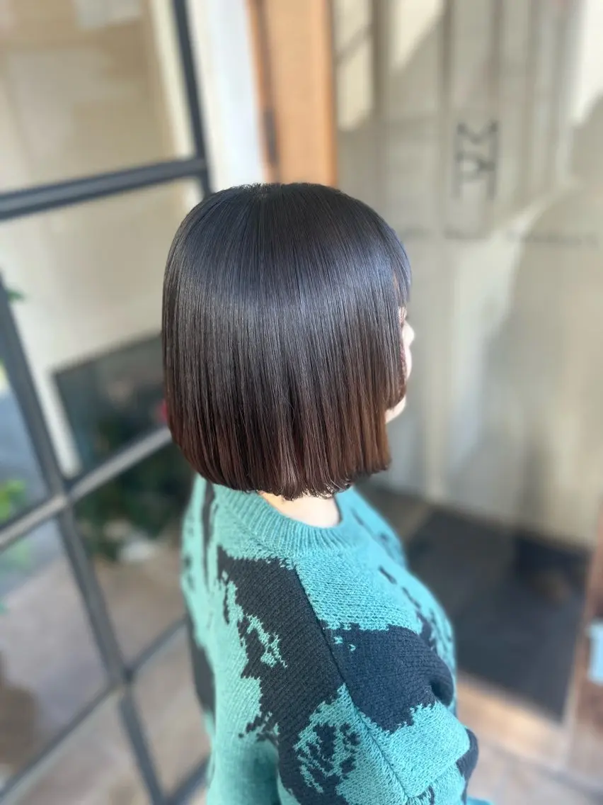 【うねり対策】カット＋縮毛矯正＋ハホニコ3stepトリートメント【ブリーチ毛でもかけられます】の写真